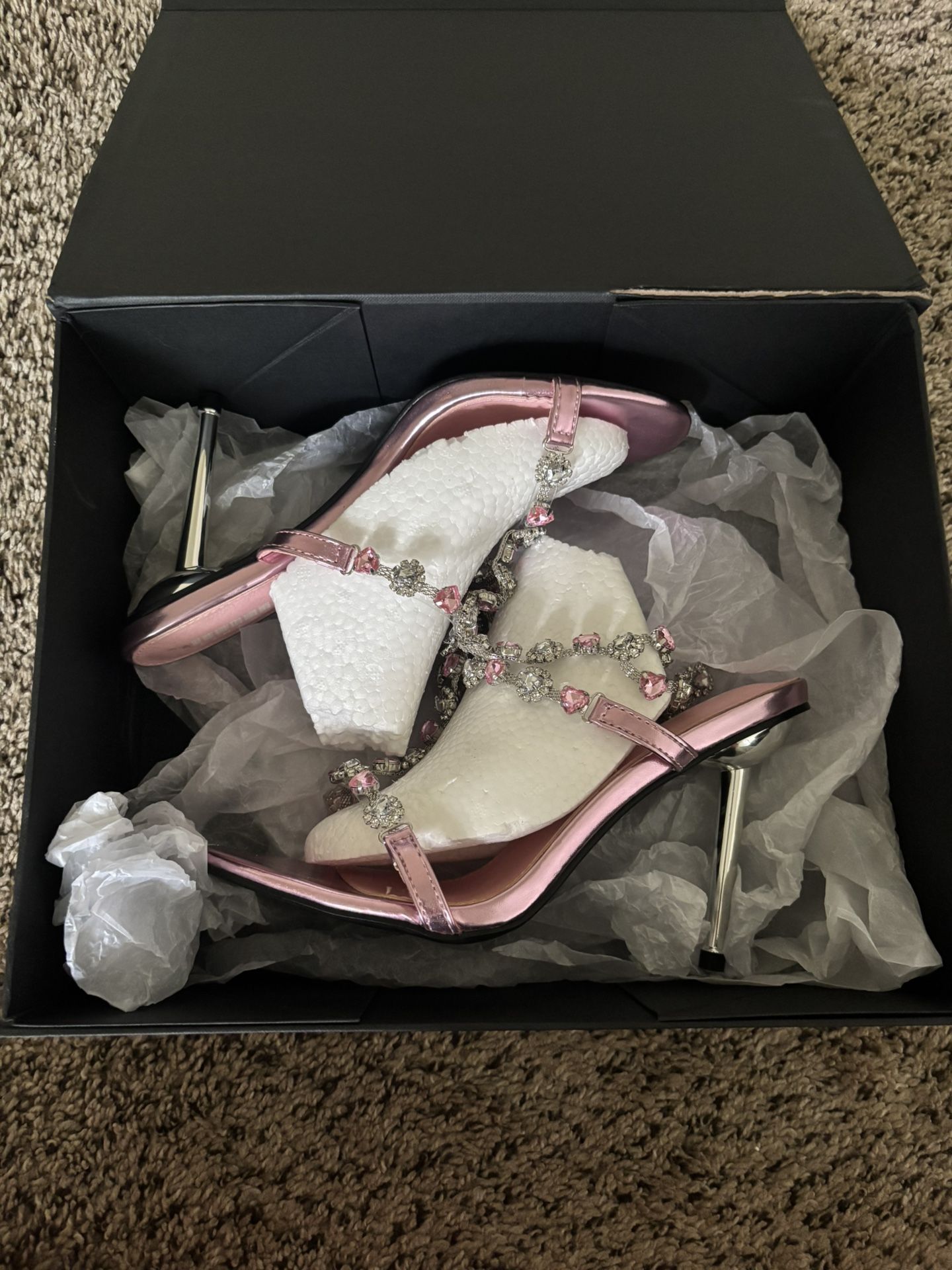 Finesse - Size 8 Women Pink Stiletto Heels (Never Worn)