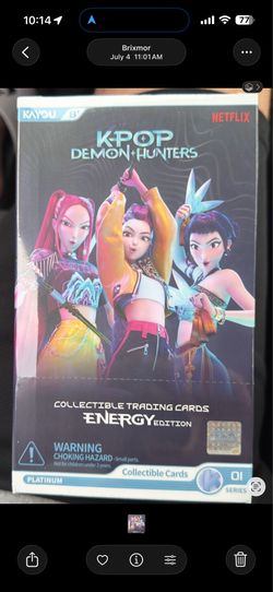 K-Pop Demon Hunters World Tour Collectible Cards - Series 1 - Energy Edition Display Box