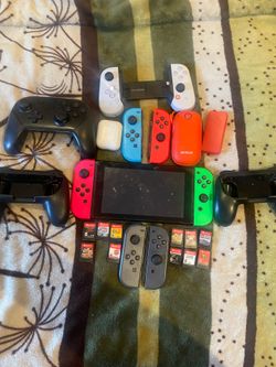 Nintendo Switch Bundle + 10 Games + Pro Controller