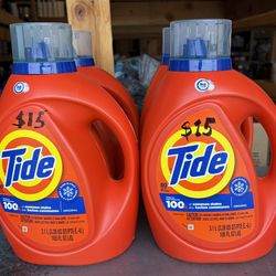 Tide Detergent: 105 Oz, 80 Loads ( $15 each)