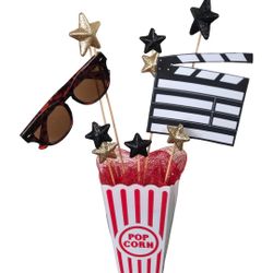 Bundle of 12 Film / Movie Themed Decoration Centerpiece