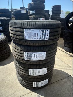 245/40/19 Kumho #4 new tires installation and balance 50,000 miles warranty