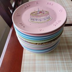 Ceramic Bday Plates