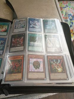 1,270 holographic Yu-Gi-Oh card collection in binders