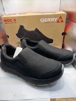 Gerry Men's Size 8 Moc II Easy Slip On Lightweight Black Sneakers Shoes [COPY]