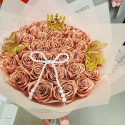 3 Dozen ribbon rose 🌹 bouquet 