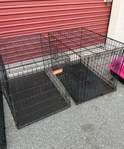 36”w, 25”d, 26”h, Large pet kennels