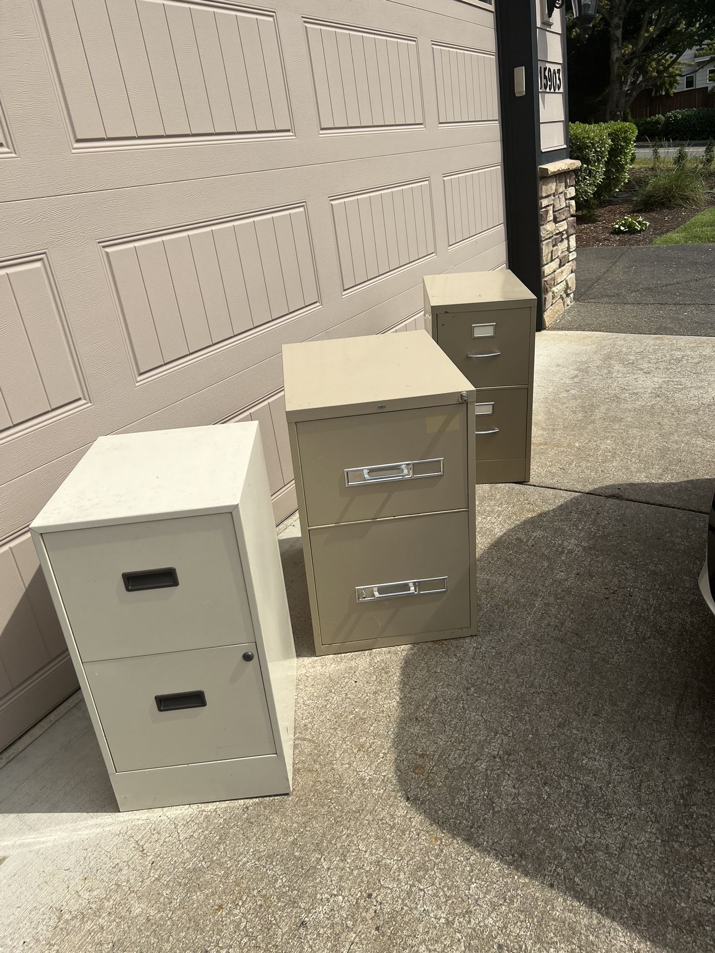 Four File cabinets