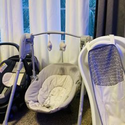 Automatic baby chair, car seat, baby bathtub, and new baby pillow.