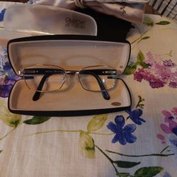 Gold Framed Eye Glasses/progressive Lenses