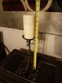 Candle holder; brown glittery-$6