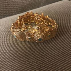 Sterling Silver Over Gold Belt 