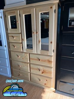 Pinewood natural XL closet wardrobe cajonera Comoda de Pino Nuevo