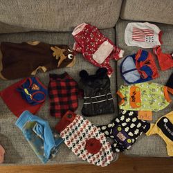 Dog Coats, Sweaters, and Shirts/outfits/costumes