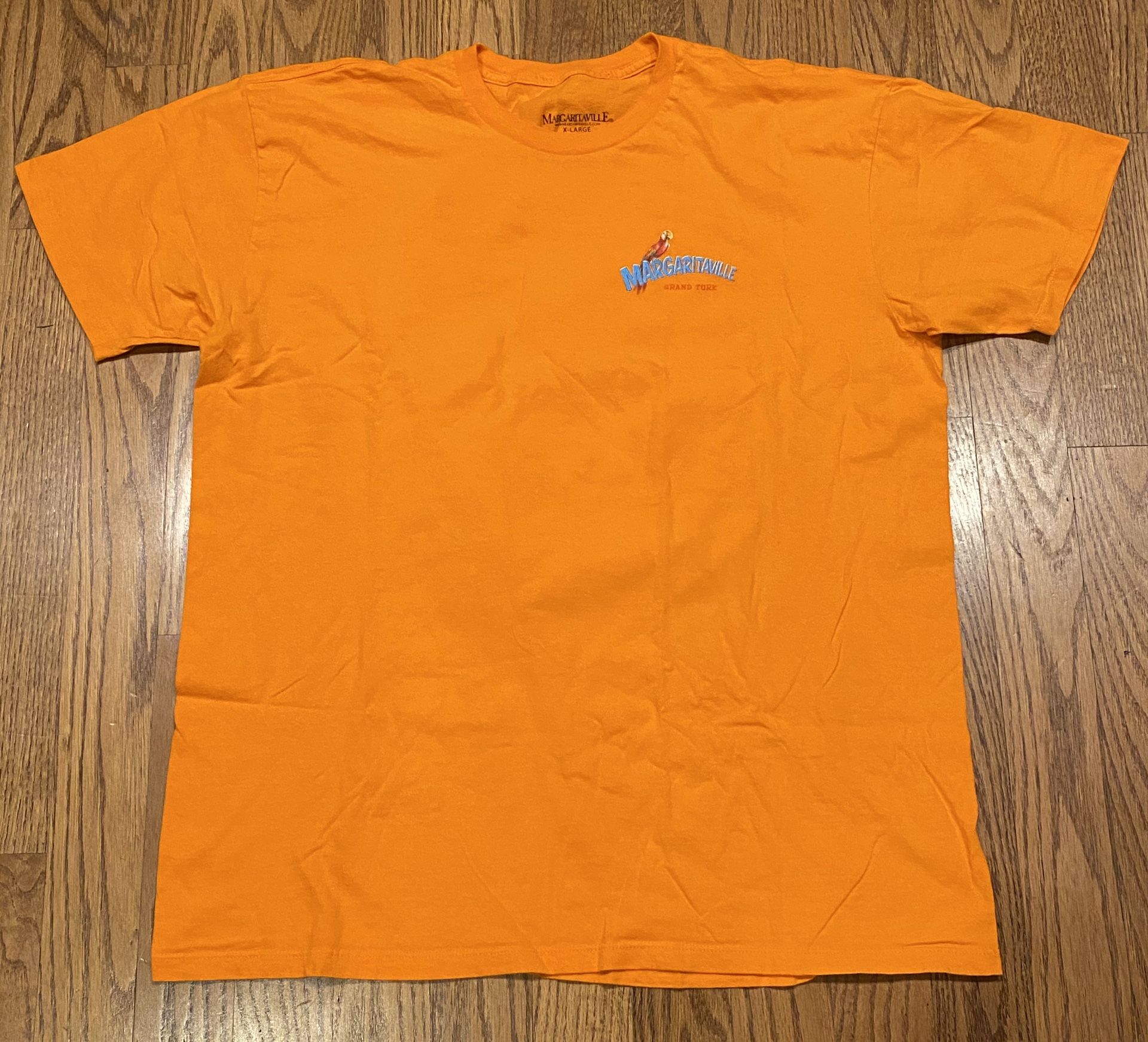 Margaritaville Grand Turk Jimmy Buffett 100% Cotton Orange TShirt XLarge XL