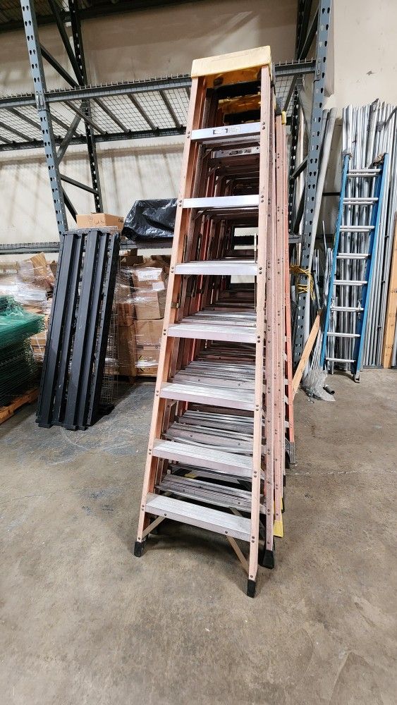 Used 8ft Werner Fiberglass A Frame Ladders