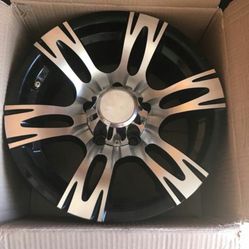 SET OF 4 /  15 X 7 CHEVY RIMS 5 X 4 .75 BOLT PATTERN 