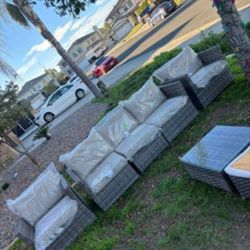 Brand new audio sofa set 6-piece outdoor patio furniture brand new patio couch set 🆕🚛🚎🆕