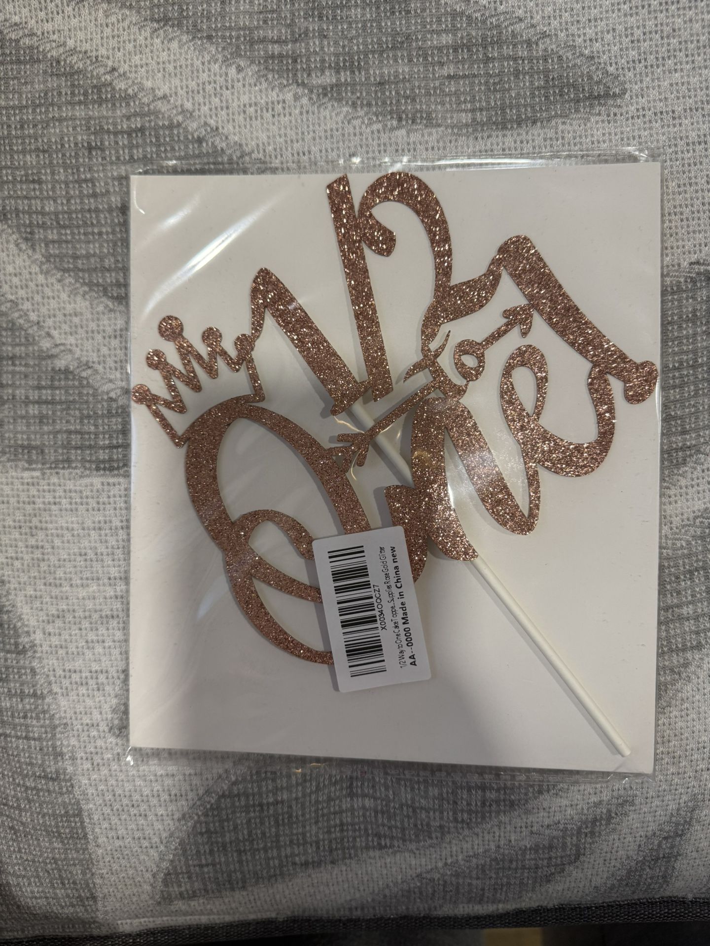 1/2 Birthday Cake Topper