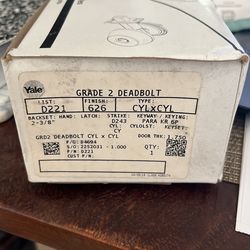 Yale D Series Deadbolt