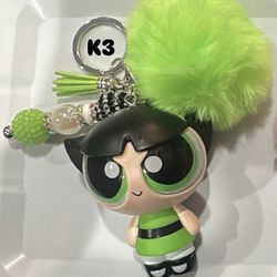 Buttercup & Blossom beaded Keychains