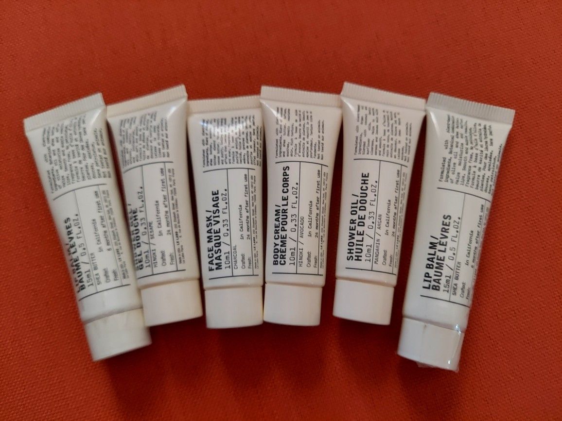 100%authentic le labo lip balm and face shower del $12.00 each