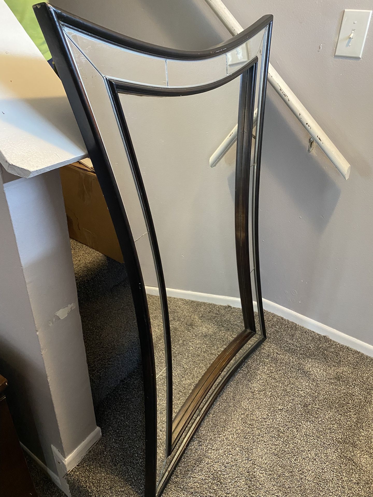 Large Black Onyx Accent Mirror