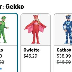 PJ MASK Costumes Cat Boy & Gecko