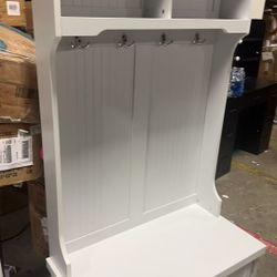 Hall Tree With Storage Shoe Bench