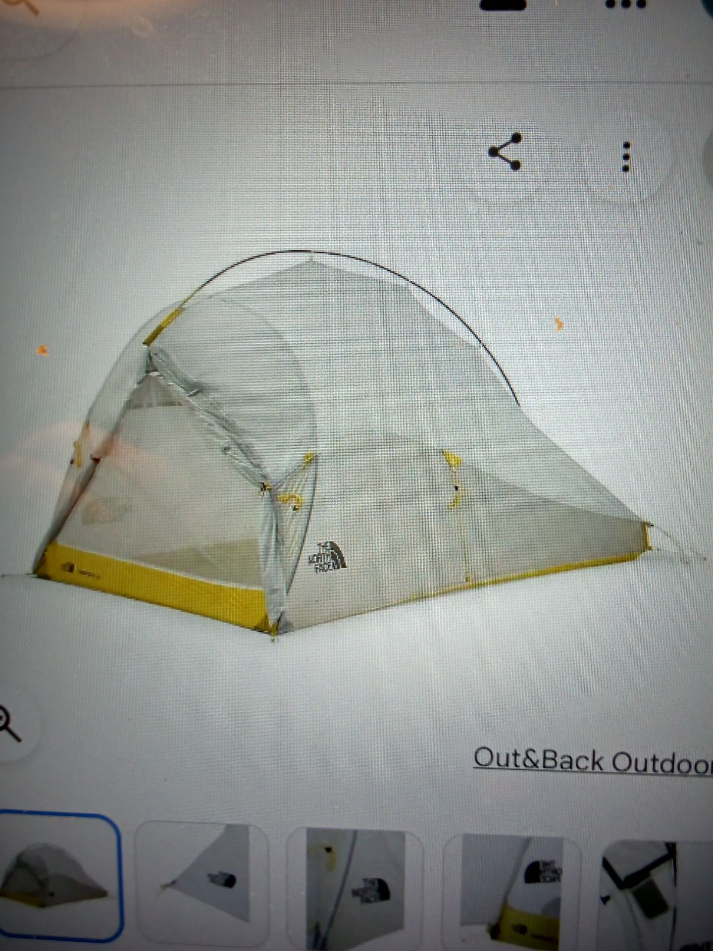 Northface backpack tent
