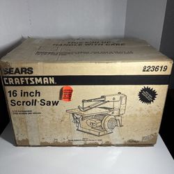 Sears Craftsman 16 Inch Scroll Saw Model 9-23619 Open Box With Box & Manual