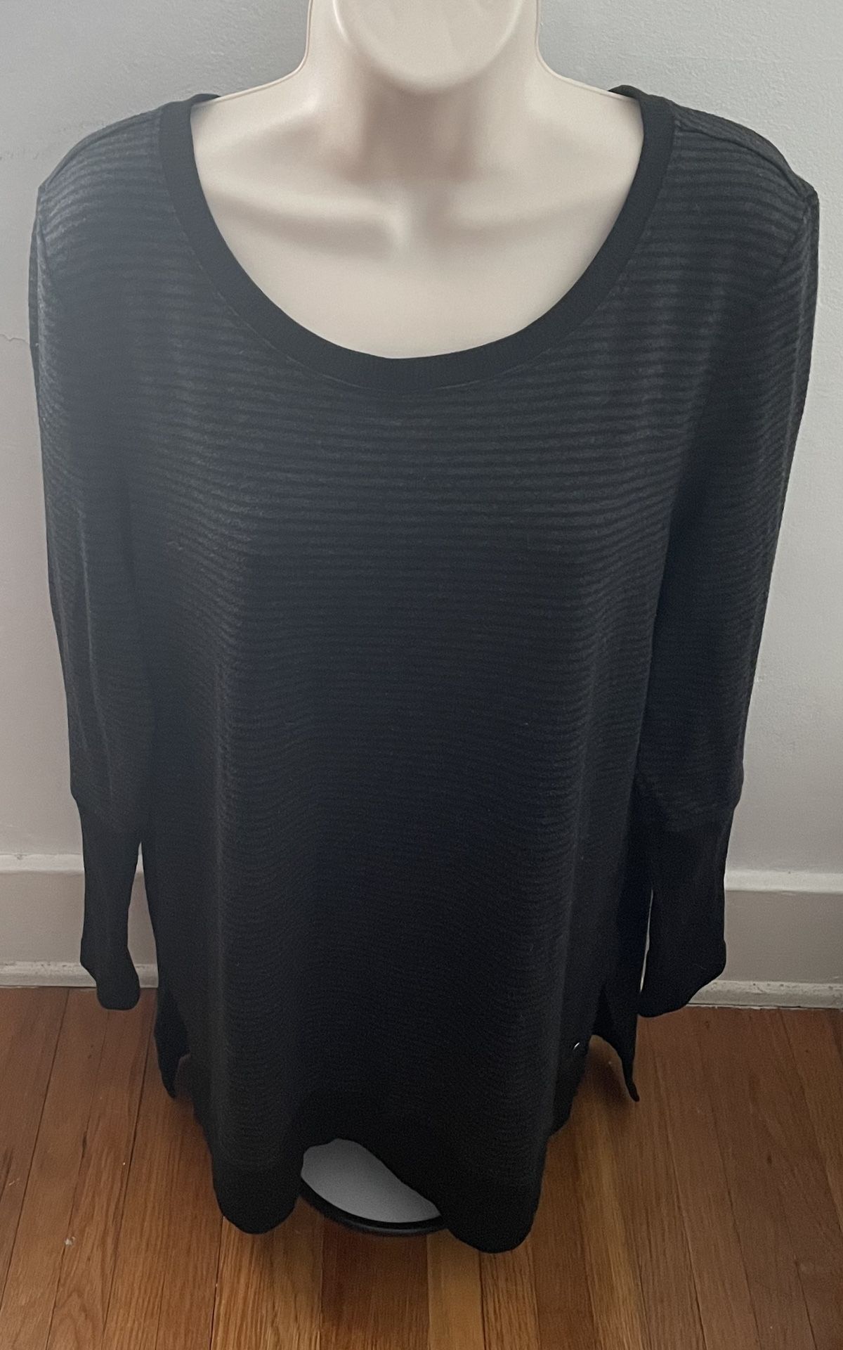 Ideology Women's Black & Gray Ribbed Long Mixed Fabric Sweater, size L for  Sale in Los Angeles, CA - OfferUp