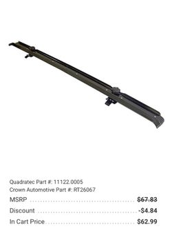 Brand new in box Jeep windshield channel