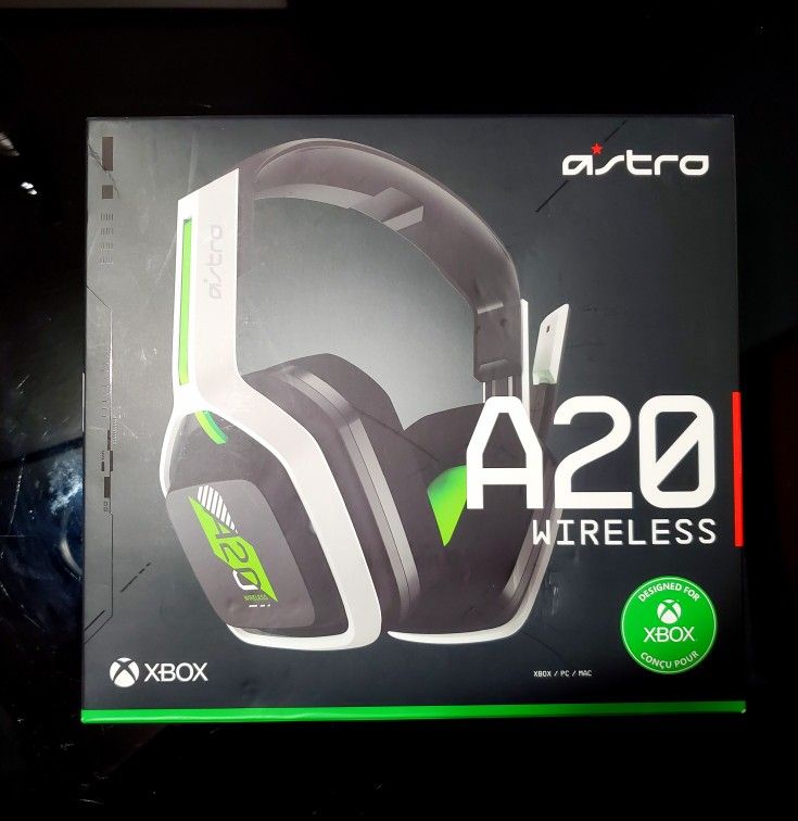 ASTRO Gaming A20 Wireless Headset Gen 2 for Xbox Series X | S, Xbox One, PC & Mac - White /Green