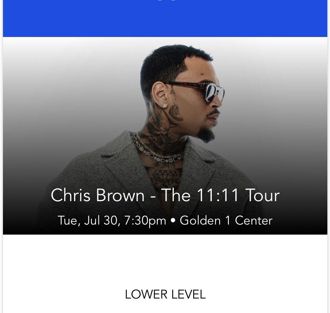 Chris Brown Concert Tickets