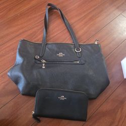 Coach Leather Tote Bag 