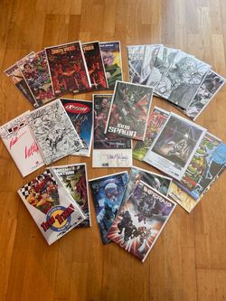 Signed Marvel DC Comic Books McFarlane, Neal Adams, Rob Liefeld, Mike Mayhew and More
