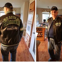 Seattle Seahawks Faux Leather Jacket 