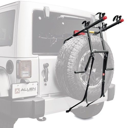 Allen Deluxe 2-bike spare tire mounted carrier (302DN)