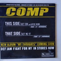 Def Jam Comp Lazy Bone EA Sports Record LP Promotional Hip Hop Rap vinyl Record 
