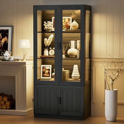 67" Display Cabinet with LED Lights