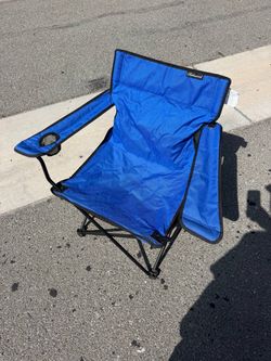 Shakespeare Folding Camping Chair with Cup Holder – Blue