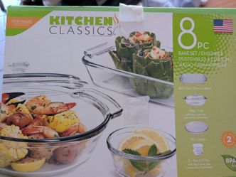 Glass bakeware set