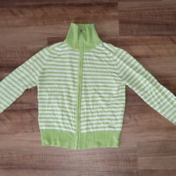  Vintage Womens Oleg Cassini Full Zip Sweater Womens Size Large