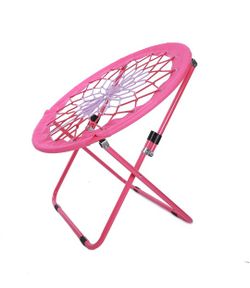 Silla elástica portátil plegable, silla de plato Bunjo para regalo al aire última intervensión e interior, camping y barbacoa COLOR PÚRPURA 