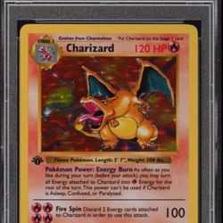 1st FIRST EDITION BASE SET CHARIZARD 4/102 — PSA 6 –Mint Pokémon Card 