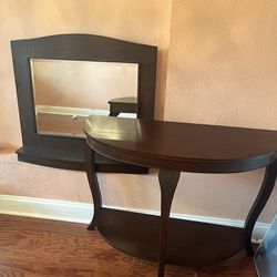 LAST DAY MOVING SALE- Small Decorative Table With Mirror