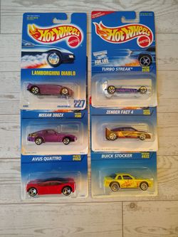 Vintage 90's Die Cast Hot Wheels cars