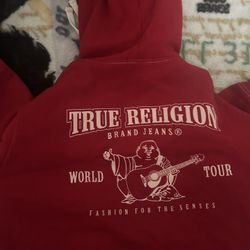 Red True Relgion Hoodie