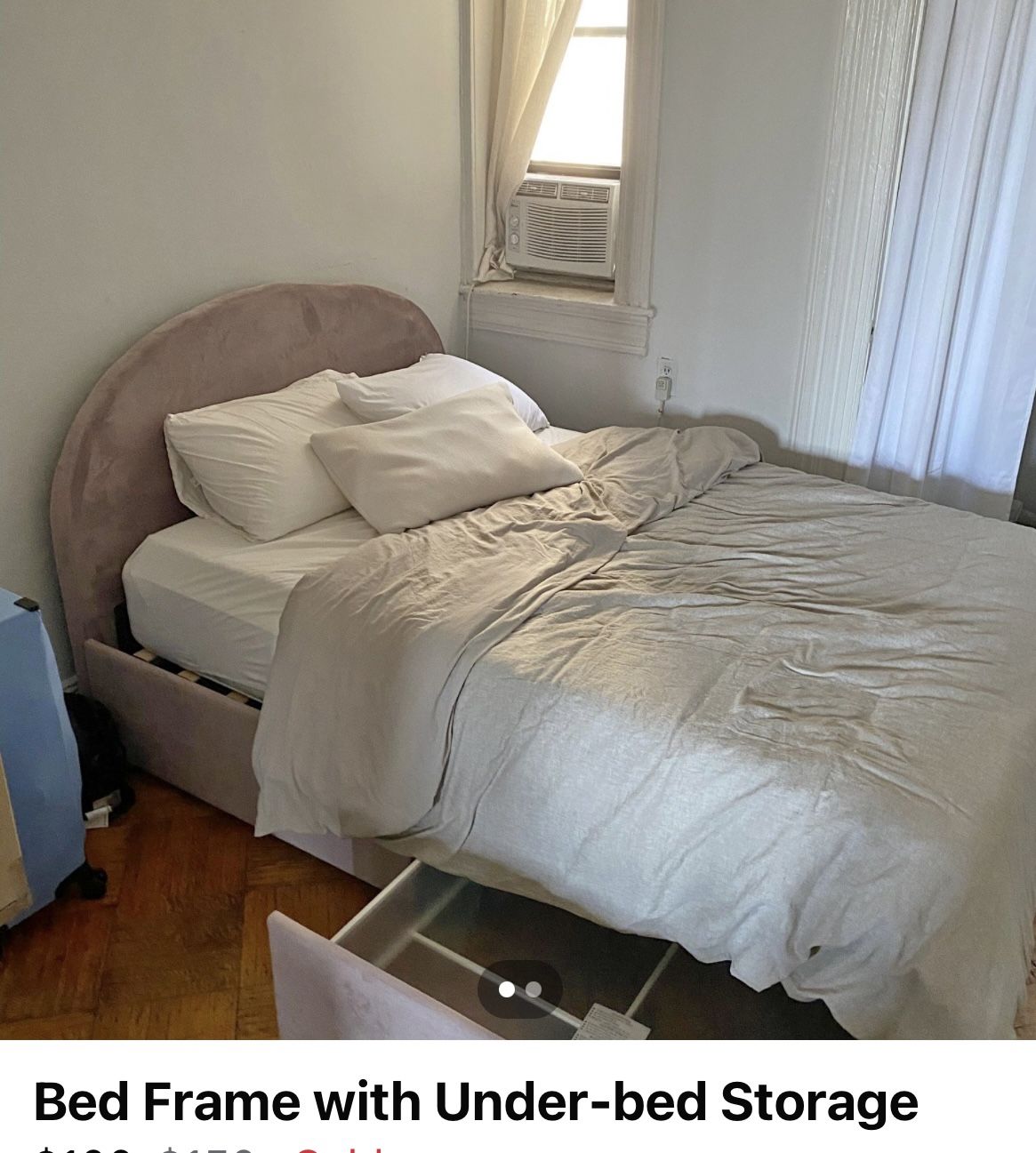 Full Size bed frame Under Neath Storage